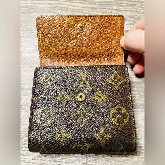 Vintage Louis Vuitton Elise Monogram Coated Canvas Leather Trifold Wallet LV - Picture 10 of 14